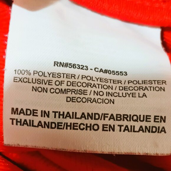 Nike Dri-Fit Women Red Capri L White Side Stripe Wide Leg Loose Fit Draw String - Picture 7 of 8